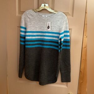 Ricki's Gray and Blue Striped Sweater